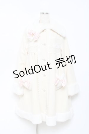 画像: BABY,THE STARS SHINE BRIGHT / ドットリボンハートマーガレットコート  アイボリー Y-25-10-18-154-BA-CO-SZ-ZT0205S