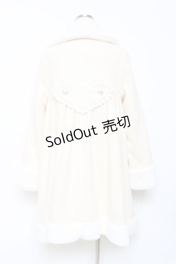 画像3: BABY,THE STARS SHINE BRIGHT / ドットリボンハートマーガレットコート  アイボリー Y-25-10-18-154-BA-CO-SZ-ZT0205S (3)