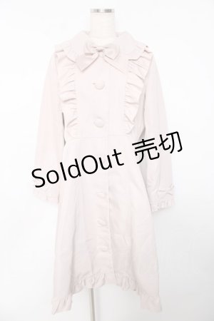 画像: axes femme kawaii / ガーリーリボントレンチコート M ピンク Y-25-10-18-156-AX-CO-SZ-ZY
