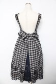 画像2: axes femme / チェックワンピース  紺 Y-25-10-18-163-AX-OP-SZ-ZY (2)
