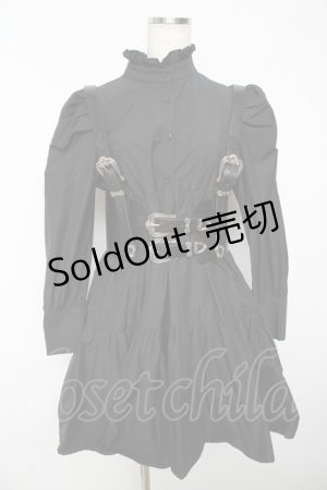 画像: Manon Mimie / harness Ribbon ワンピース  黒 Y-25-10-18-179-LO-OP-SZ-ZY