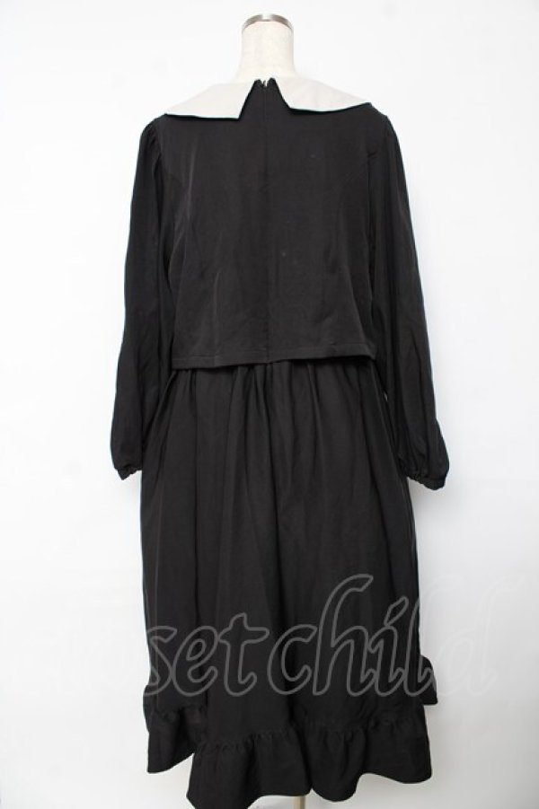 画像2: m petit by misako / サンリオキャラクターズコラボ クロミワッペン付きワンピース LL 中黒 Y-25-10-18-184-LO-OP-SZ-ZY (2)