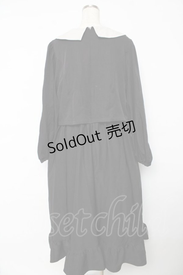 画像2: m petit by misako / サンリオキャラクターズコラボ クロミワッペン付きワンピース LL 中黒 Y-25-10-18-184-LO-OP-SZ-ZY (2)