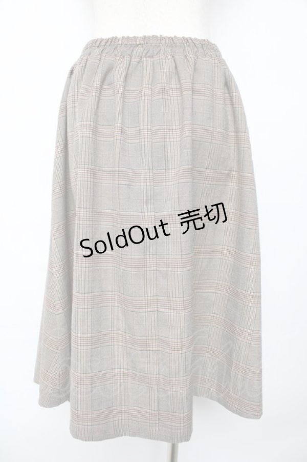 画像2: axes femme / チェックスカート M 茶 Y-25-10-18-204-AX-SK-SZ-ZI (2)