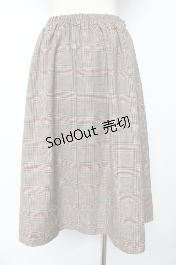 画像2: axes femme / チェックスカート M 茶 Y-25-10-18-211-AX-SK-SZ-ZI (2)