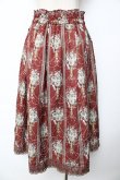 画像2: axes femme / シャンデリアフラワー柄スカート F 赤 Y-25-10-18-219-AX-SK-SZ-ZI (2)