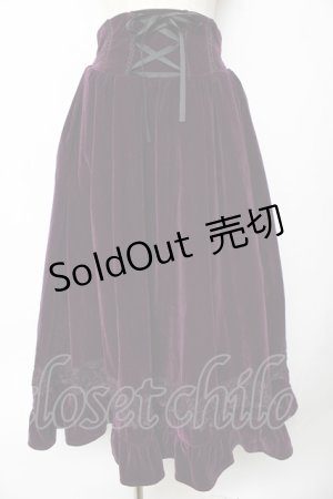画像: axes femme kawaii / ベルベットドールスカート M パープル Y-25-10-18-220-AX-OP-SZ-ZY