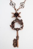 画像1: axes femme / キーモチーフネックレス  アンティーク Y-25-10-18-004-AX-AC-SZ-ZY (1)