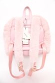 画像2: Ank Rouge / ふわふわフェイクファーハート型くり抜きリュック  ピンク Y-25-10-18-038-CA-BG-SZ-ZY (2)