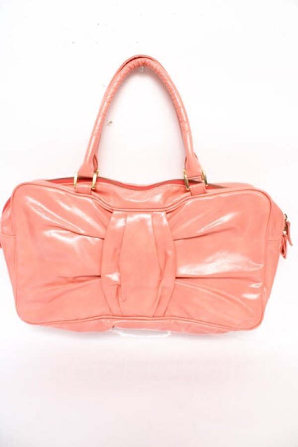 emily品 Emily Temple cute / リボン型エナメルバッグ ピンク Y-25-10-18-039