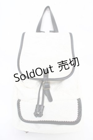 画像: axes femme / 総レースリュック  白 Y-25-10-18-040-AX-BG-SZ-ZY