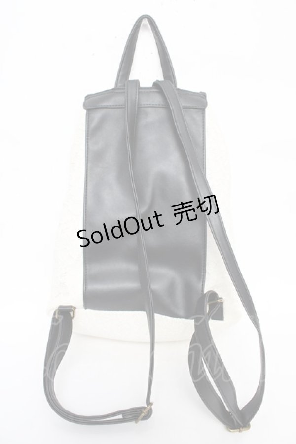 画像2: axes femme / 総レースリュック  白 Y-25-10-18-040-AX-BG-SZ-ZY (2)