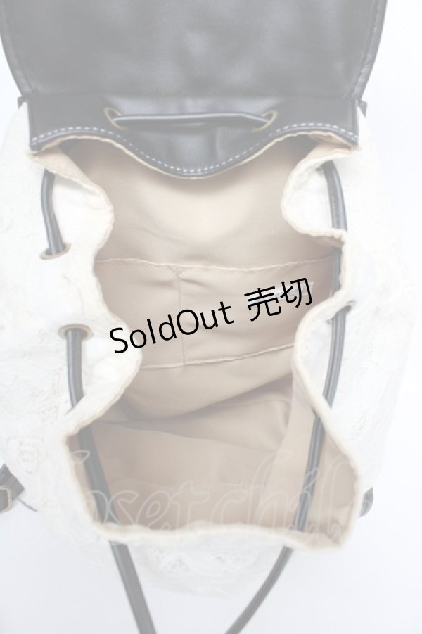 画像3: axes femme / 総レースリュック  白 Y-25-10-18-040-AX-BG-SZ-ZY (3)
