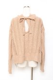 画像2: axes femme POETIQUE / バックリボンケーブルニット M キャメル Y-25-10-20-042-AX-TO-SZ-ZY (2)
