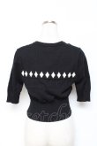 画像2: SAVOY CLOTHING / Dia Hearf Sleeve Short Summer Knit S 黒 Y-25-10-20-043-LO-TO-SZ-ZY (2)