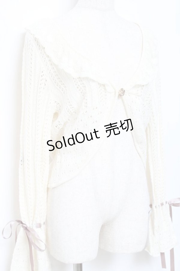 画像3: axes femme / ショート丈ニットボレロ M 生成り Y-25-10-20-005-AX-TO-SZ-ZY (3)