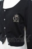 画像3: metamorphose / エンブレム刺繍カーディガン  黒 Y-25-10-20-048-ME-TO-SZ-ZY (3)