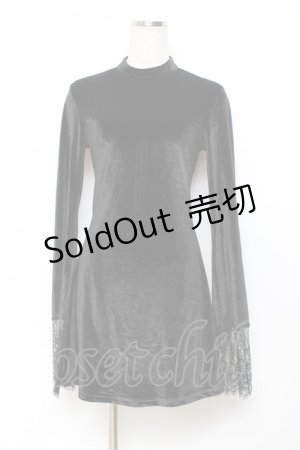 画像: PUNK RAVE / Velvet Dress XS-S 黒 Y-25-10-20-049-PU-OP-SZ-ZT0303T