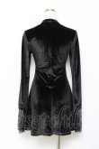 画像2: PUNK RAVE / Velvet Dress XS-S 黒 Y-25-10-20-049-PU-OP-SZ-ZY (2)