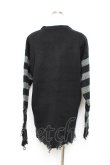 画像2: KILL STAR / Libi Sweater S グレー×ブラック Y-25-10-20-058-SL-TO-SZ-ZY (2)