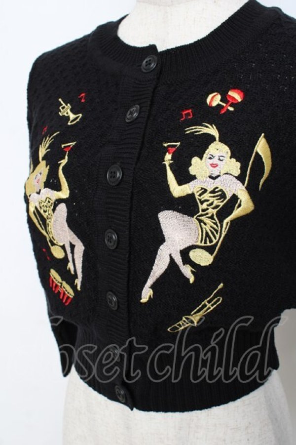 画像3: Mischief Made / Showgirls Cardigan S 黒 Y-25-10-20-060-LO-TO-SZ-ZY (3)