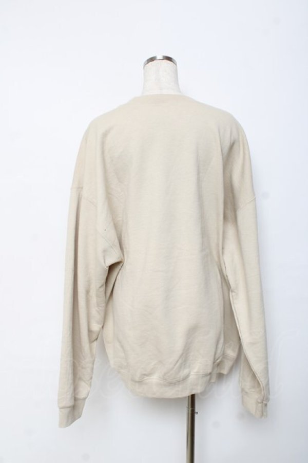 画像2: NieR Clothing / 裏起毛オーバーサイズアッシュベージュトレーナー  アッシュベージュ Y-25-10-20-061-PU-TO-SZ-ZY (2)