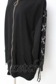 画像3: NieR Clothing / LACE-UP ZIP　パーカー F 黒 Y-25-10-20-065-PU-TO-SZ-ZY (3)