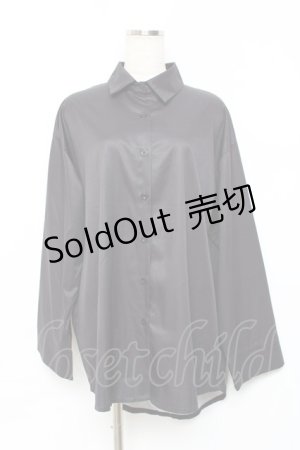 画像: NieR Clothing / 擬人化デザインシャツ  黒 Y-25-10-20-066-PU-BL-SZ-ZY