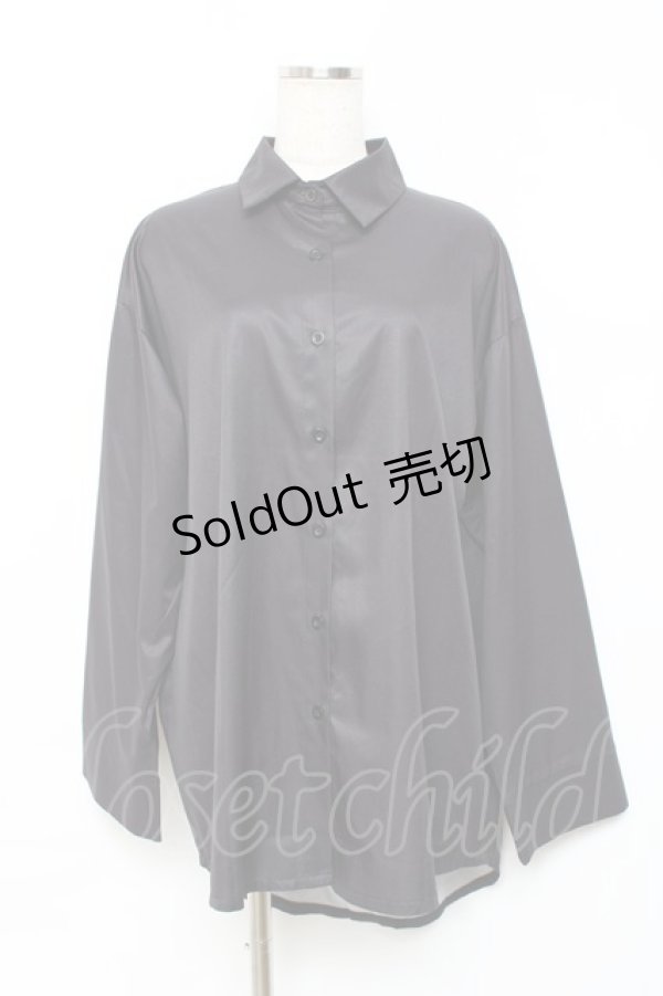 画像1: NieR Clothing / 擬人化デザインシャツ  黒 Y-25-10-20-066-PU-BL-SZ-ZY (1)