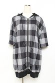 画像1: NieR Clothing / BACK RABBIT CHECKERED ZIP PARKA F 黒 Y-25-10-20-068-PU-TO-SZ-ZY (1)