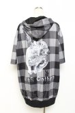 画像2: NieR Clothing / BACK RABBIT CHECKERED ZIP PARKA F 黒 Y-25-10-20-068-PU-TO-SZ-ZY (2)