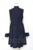 画像2: 逗醤 / 刺繍入りチャイナワンピース  紺 Y-25-10-20-069-LO-OP-SZ-ZY (2)