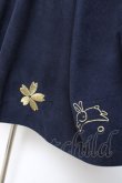 画像3: 逗醤 / 刺繍入りチャイナワンピース  紺 Y-25-10-20-069-LO-OP-SZ-ZY (3)