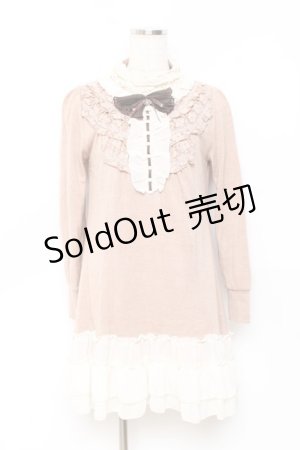 画像: axes femme / ブラウスカットチュニ M 淡ピンク Y-25-10-20-070-AX-OP-SZ-ZY