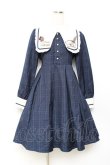 画像1: Amavel / 魔法の羽根ペンと招待状のワンピース F ネイビー Y-25-10-20-075-CA-OP-SZ-ZY (1)