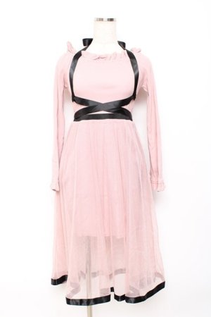 画像: Bubbles / チュールコンビワンピース F ピンク Y-25-10-20-076-CA-OP-SZ-ZY