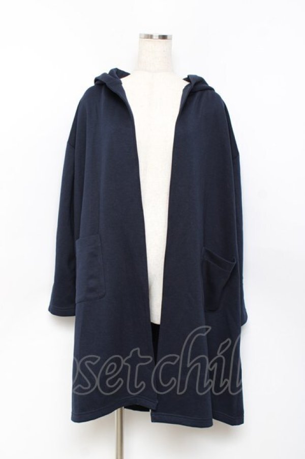 画像1: axes femme / 袖刺繍コーデイガン F 紺 Y-25-10-20-080-AX-TO-SZ-ZY (1)