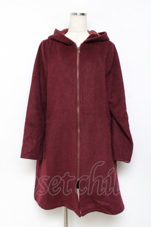 画像: axes femme / ZIPアップコーディガン M ワイン Y-25-10-20-084-AX-JA-SZ-ZY