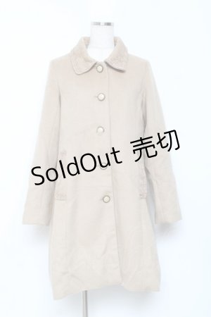 画像: axes femme / レース襟コート M キャメル Y-25-10-20-085-AX-CO-SZ-ZI