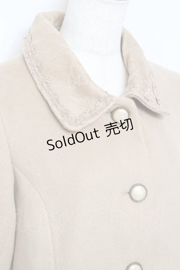 画像3: axes femme / レース襟コート M キャメル Y-25-10-20-085-AX-CO-SZ-ZI (3)