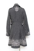 画像3: OZZ ANGELO / 刺繍入りダブルコート  グレー Y-25-10-20-088-OO-CO-SZ-ZY (3)