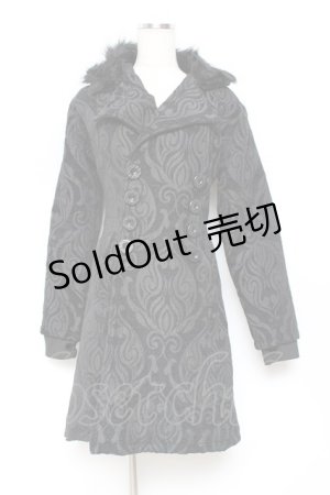 画像: POIZEN INDUSTRIES / 刺繍コート M 黒 Y-25-10-20-089-PU-CO-SZ-ZY