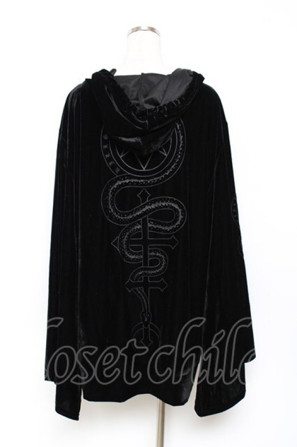 画像2: KILL STAR / Eclipse The Sun Cloak Hooded cape M ブラック Y-25-10-20-091-SL-JA-SZ-ZY (2)
