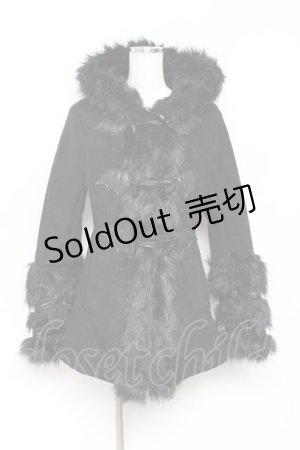 画像: KILLSTAR / FLIES BY NIGHT FAUX-FUR COAT　コート S 黒 Y-25-10-20-093-PU-CO-SZ-ZY