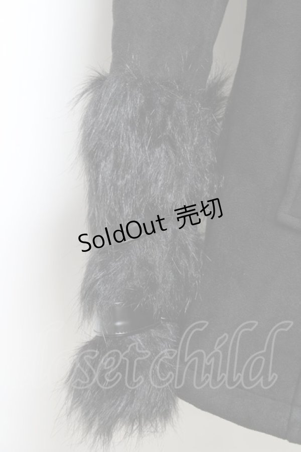 画像4: KILLSTAR / FLIES BY NIGHT FAUX-FUR COAT　コート S 黒 Y-25-10-20-093-PU-CO-SZ-ZY (4)