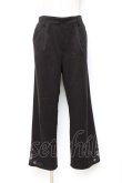 画像1: axes femme / 裾刺繍ストレートカットパンツ L 黒 Y-25-10-20-098-AX-PA-SZ-ZY (1)