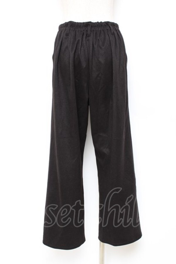 画像3: axes femme / 裾刺繍ストレートカットパンツ L 黒 Y-25-10-20-098-AX-PA-SZ-ZY (3)