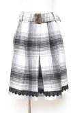 画像1: axes femme / チェックスカート M 黒 Y-25-10-20-103-AX-SK-SZ-ZY (1)