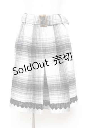 画像: axes femme / チェックスカート M 黒 Y-25-10-20-103-AX-SK-SZ-ZY