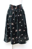 画像1: axes femme / 総刺繍ベロアスカート M Dグリーン Y-25-10-20-107-AX-SK-SZ-ZY (1)